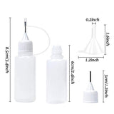 CraftFancy Precision Tip Glue Applicator Bottles + funnel - 2 pack