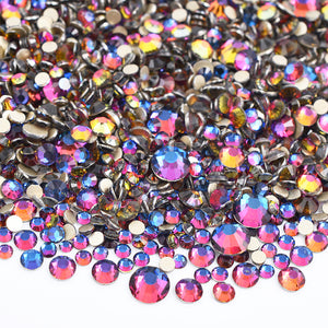 Crystal Glass Rhinestones - Blue Flame