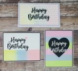 CF255 Hand-Lettered Happy Birthday Craft Die