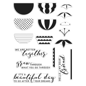 Hero Arts + Reverse Confetti Better Together Clear Stamp Set