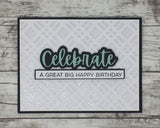 CF237 Celebrate craft die