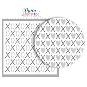 Layered XOXO Stencils