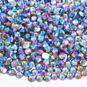 Crystal Glass Rhinestones - Olivine