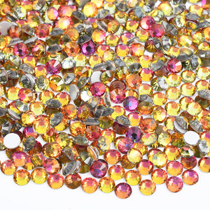 Crystal Glass Rhinestones - Red Flame