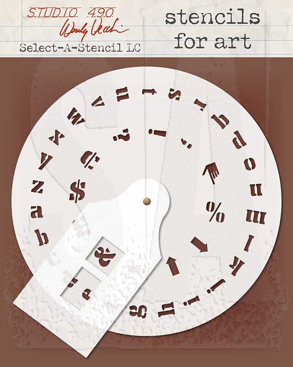 WVSFA049 Select A Stencil Lowercase