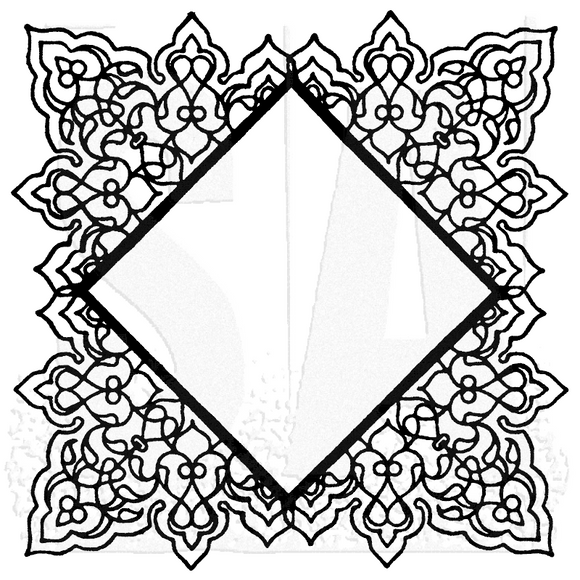 WVBG050 Square Doily Background Stamp